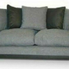 byron morley 3 seater black and grey chenille